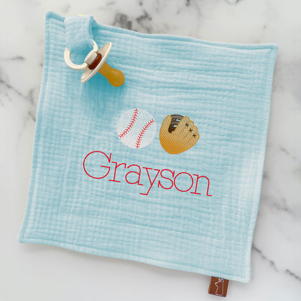 Baby Pacifier Lovey | Baseball