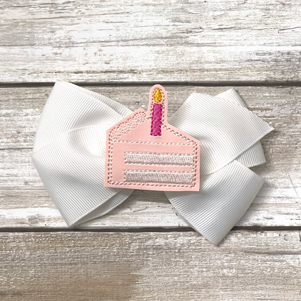Birthday Cake Feltie Clip
