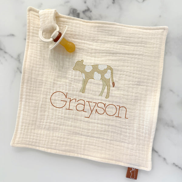 Baby Pacifier Lovey | Calf