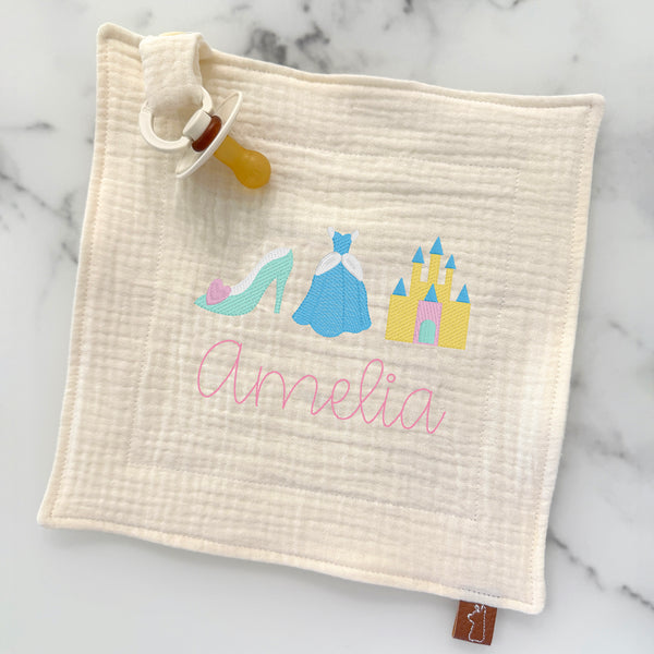 Baby Pacifier Lovey | Princesses Trio