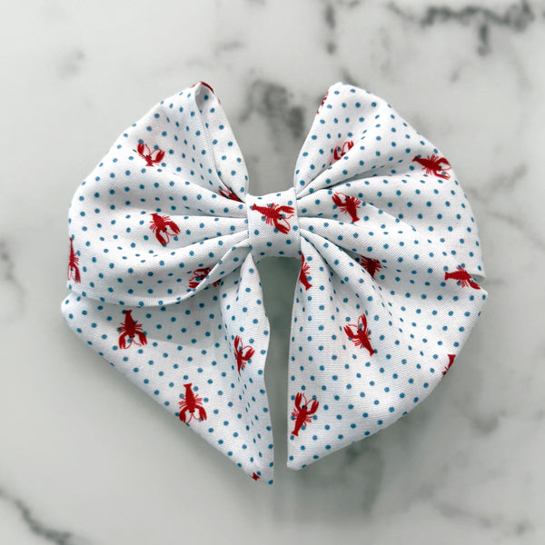 Crawfish Polka-Dot  Bow | SIZE & STYLE OPTIONS
