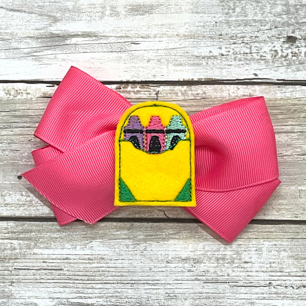 Crayon Box Feltie Clip | BLANK