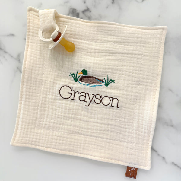 Baby Pacifier Lovey | Duck