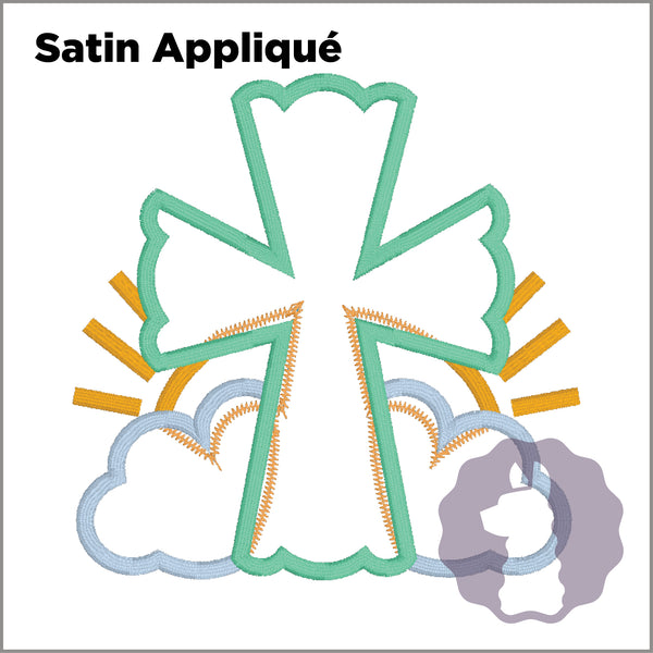 Cross with Sunshine Appliqué