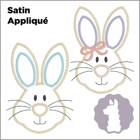 Bunny Head Appliqué | SATIN