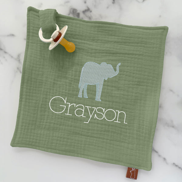 Baby Pacifier Lovey | Elephant
