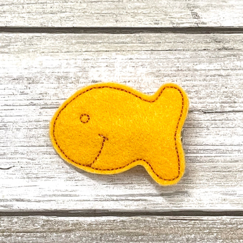 Gold Fish Cracker Feltie Clip