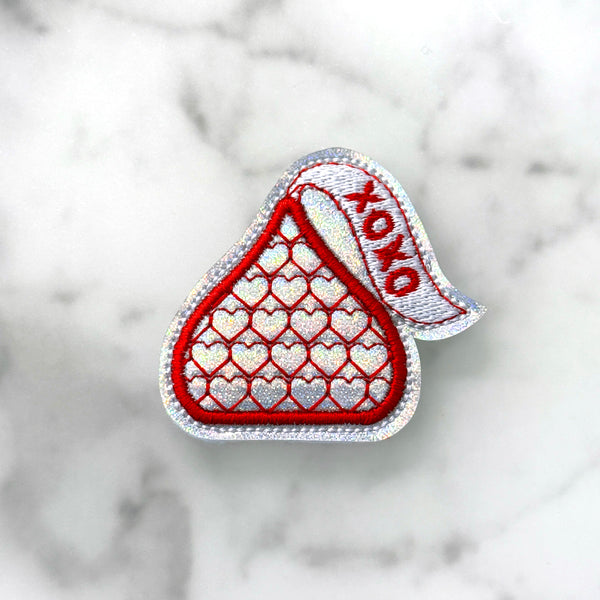 Valentine's Day Chocolate Kiss Feltie Clip