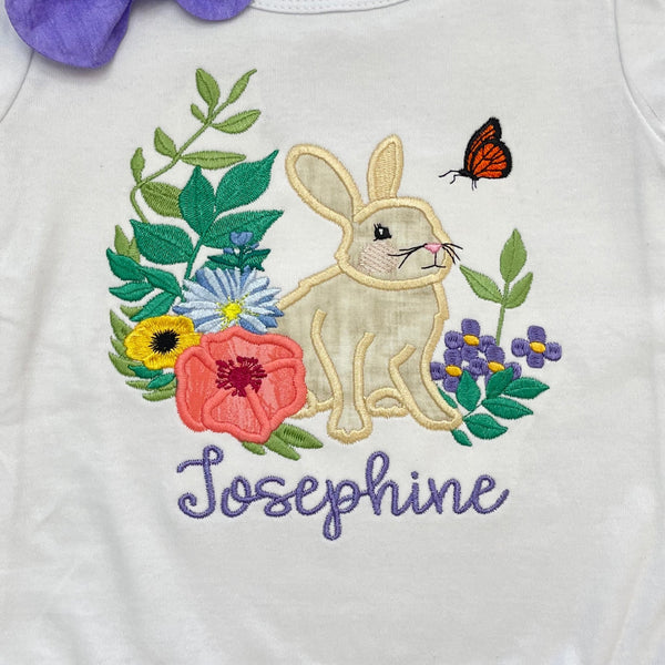 Bunny in a Garden Appliqué