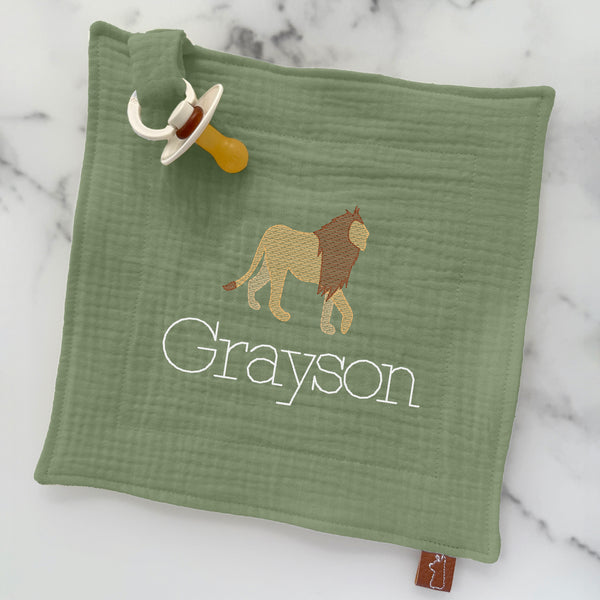 Baby Pacifier Lovey | Lion