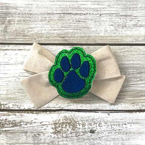 Small School Girl Bow with Paw Clip | MQP