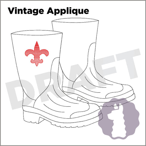 Cajun Shrimp Boots Appliqué | OPTIONS