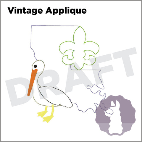 Vintage Louisiana Appliqué
