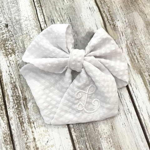Personalized Large Sailor Bow | INITIAL