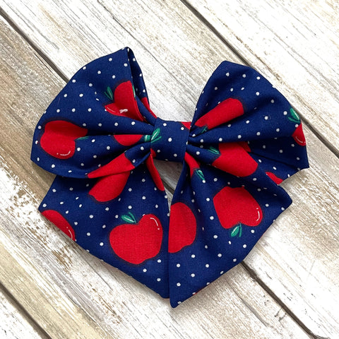 School Apple Bow | STYLE & SIZE OPTIONS
