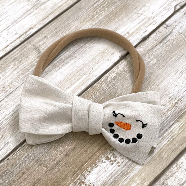 Snowman Face Bow | OPTIONS