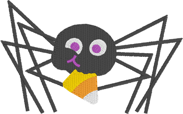 Wreath Sash | Spider Eating Candy Corn