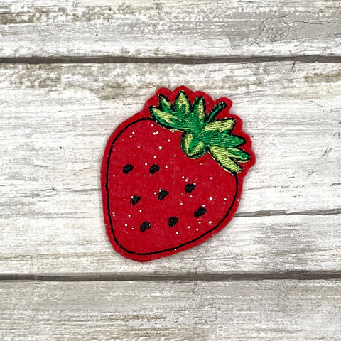 Strawberry Feltie Clip