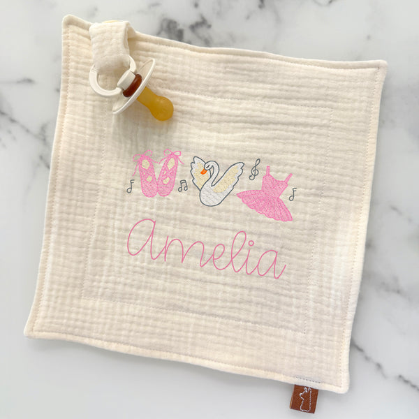 Baby Pacifier Lovey | Swan Lake