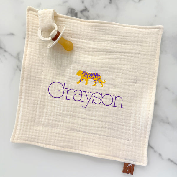 Baby Pacifier Lovey | Tiger