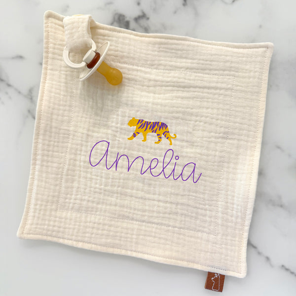 Baby Pacifier Lovey | Tiger