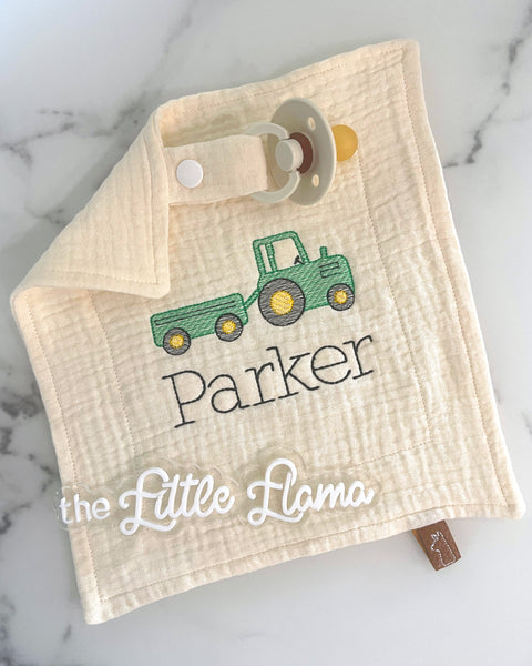 Baby Pacifier Lovey | Tractor