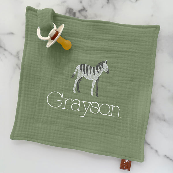 Baby Pacifier Lovey | Zebra