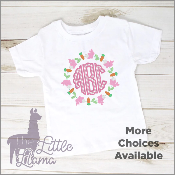 Easter Monogram Frame Applique