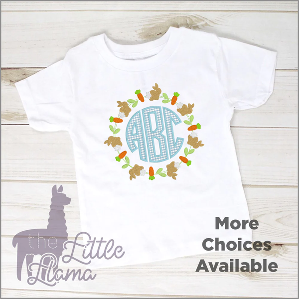 Easter Monogram Frame Applique