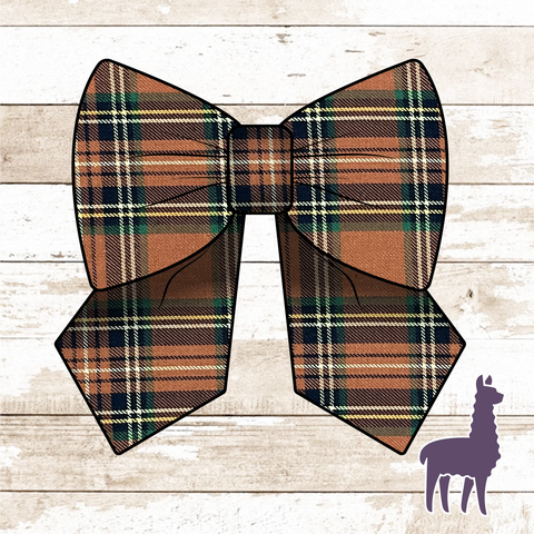 Autumn Flannel Bow | OPTIONS