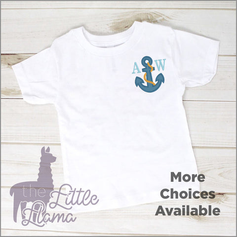 Anchor with Rope Appliqué | SMALL