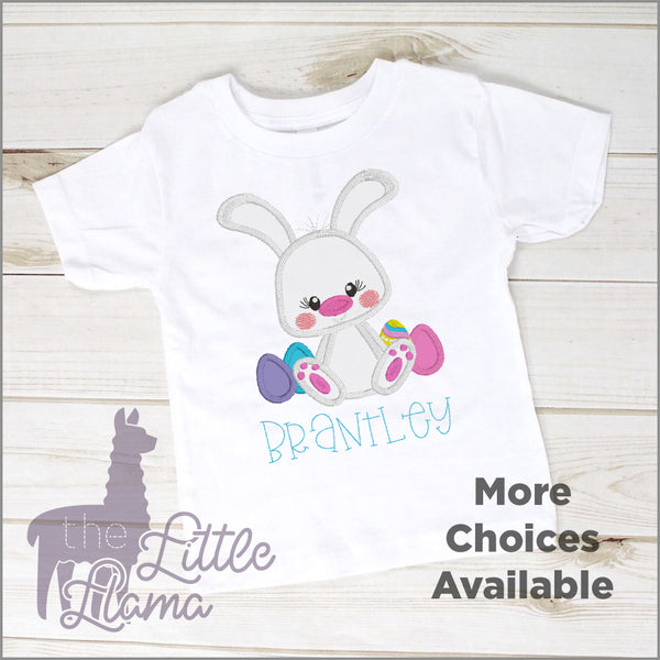 Bunny with Easter Eggs Appliqué