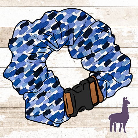 Blue Paint Strokes Collar Cover