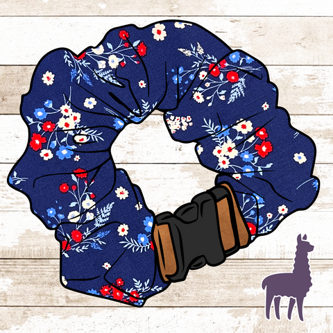 Red, White & Blue Floral Collar Cover