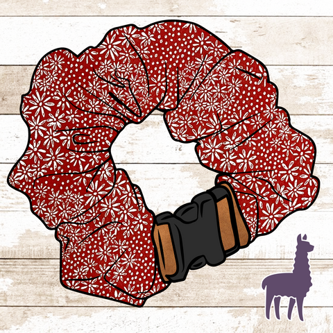 Red Floral Collar Cover