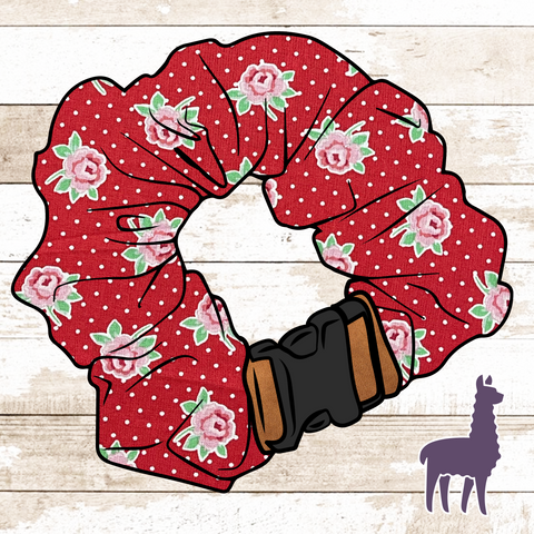 Sweet Red Floral Collar Cover