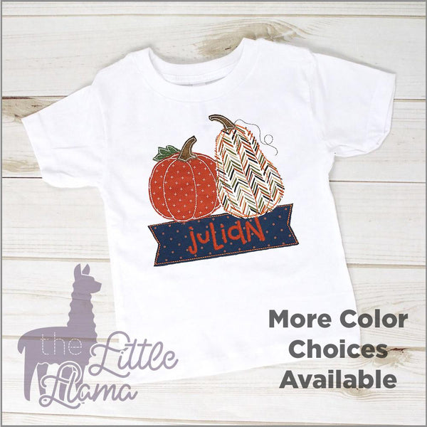 Gourd & Pumpkin Appliqué  | GIRL