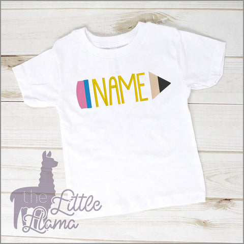 Pencil Name Stitched  | BOY & GIRL