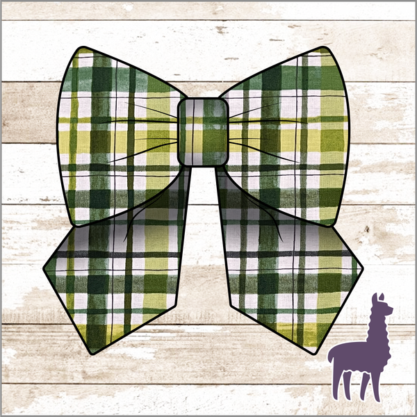 Monogram Lucky Plaid Bow