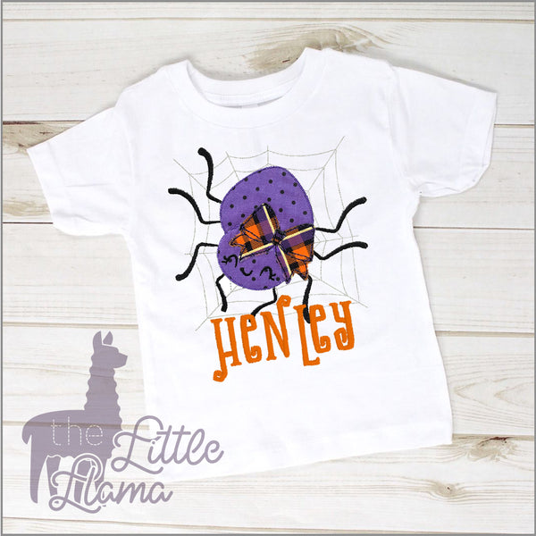 Spider on Web Appliqué  | BOY & GIRL