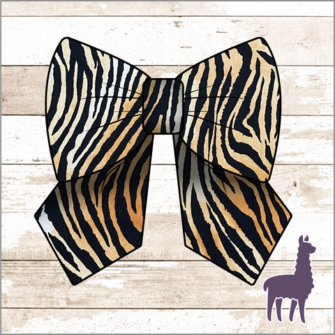 Monogram Tiger Stripes Plaid Bow