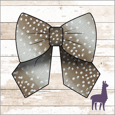 Monogram Fawn Ombre Bow