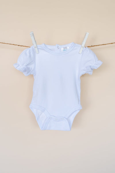 Ruffle Sleeve Baby Bodysuit Blank