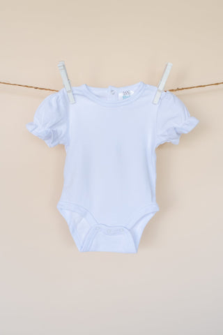 Ruffle Sleeve Baby Bodysuit Blank