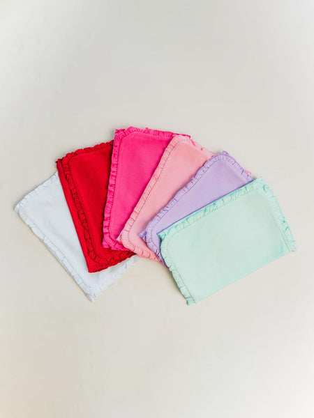 Ruffle Burp Cloth Blank