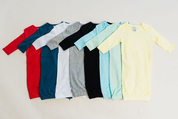 Long Sleeve Baby Gown Blank