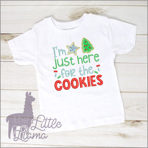 "Just Here for the Cookies" Applique