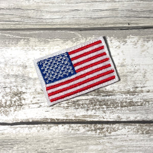 American Flag Feltie Clip