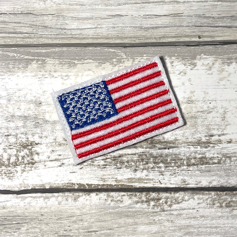 American Flag Feltie Clip