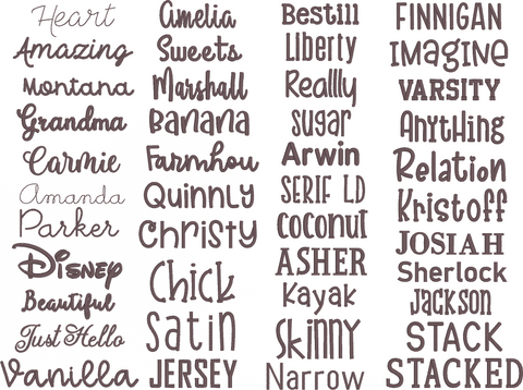 Backpack Pockets & Lunchboxes | upto 4-5" wide names